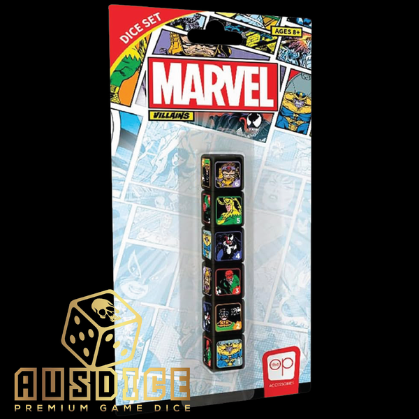 USAopoly Marvel Villains D6 Dice Set