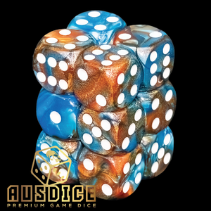 Ausdice D6 16mm Aetherworks 12-Dice Set