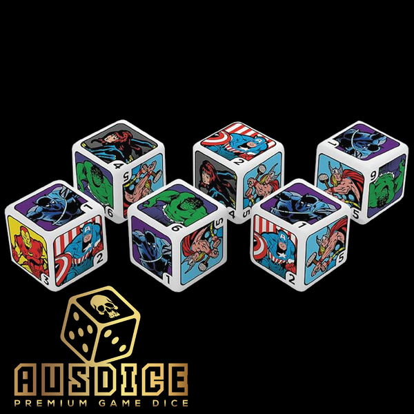 USAopoly Marvel Avengers D6 Dice Set