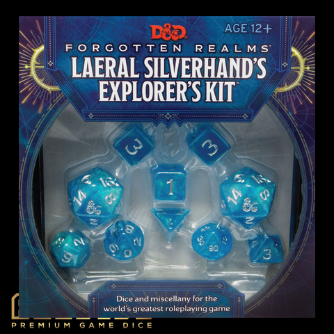 D&D Laeral Silverhand's Explorer's Kit Dice Set