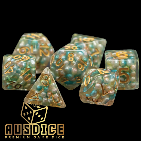 Ocean Pearls Resin Polyhedral 7-Die Set