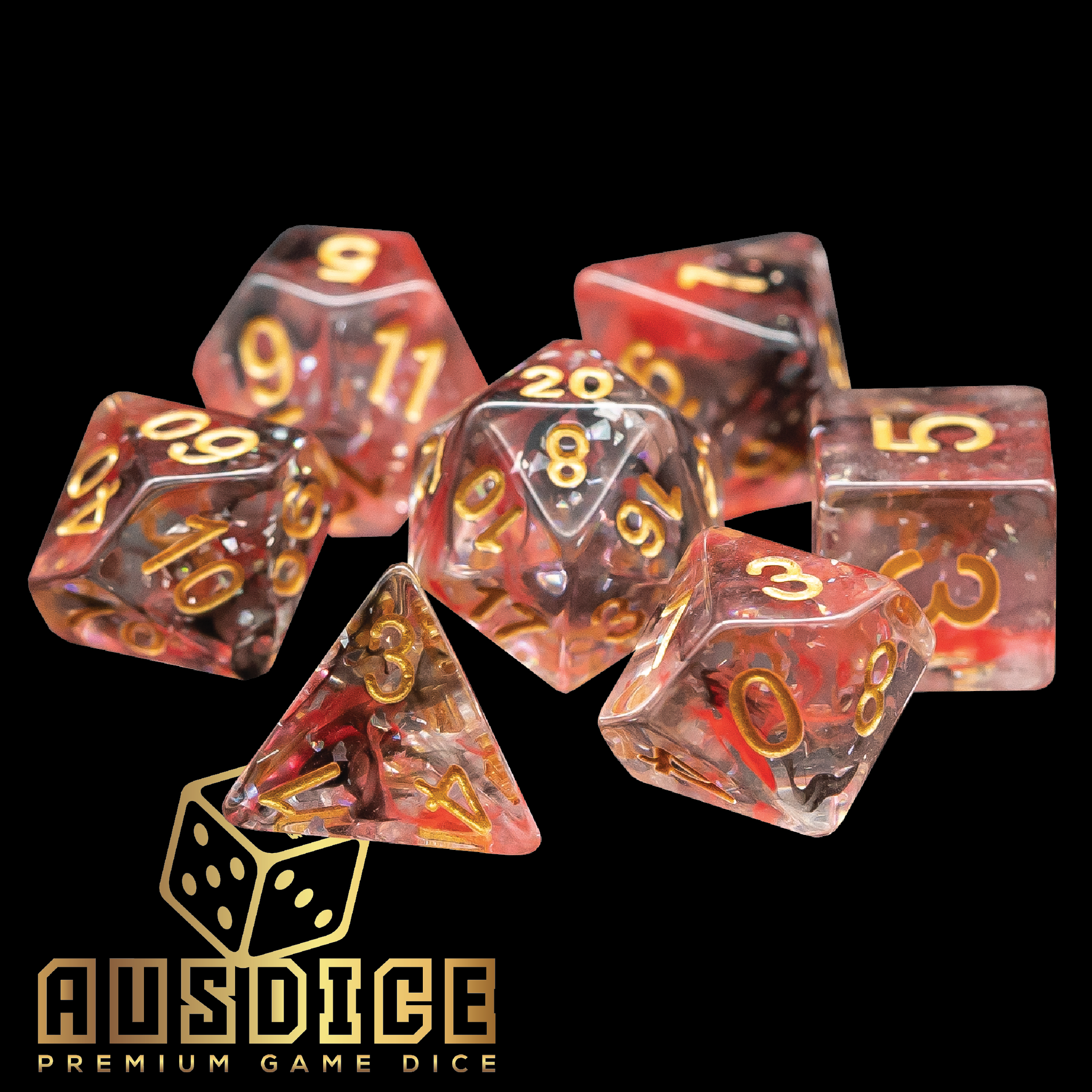 Blood Myst Resin Polyhedral 7-Die Set