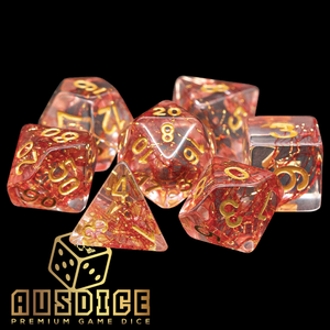 Blood Cloud Resin Polyhedral 7-Die Set