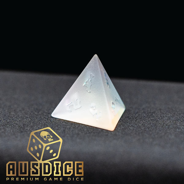 Frosted Crystal Polyhedral Dice Set