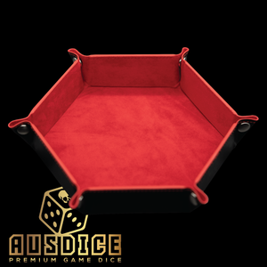 Ausdice Hex Dice Tray - Red